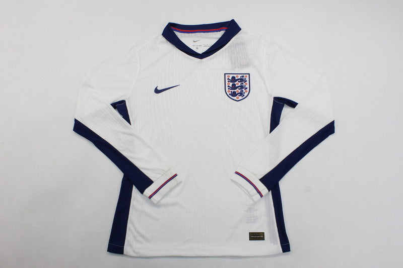 Wholesale customizable 2024 European Championship England home and away football jersey long-sleeved  S-5X