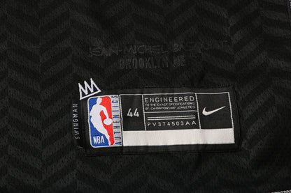 Wholesale NBA Brooklyn Nets black V-neck color-trimmed 12 (hot-pressed style) S-2XL