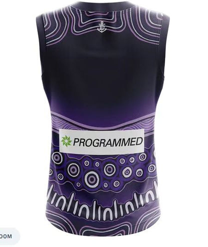 Wholesale Australia AFL Fremantle Indigenous Rugby Jersey Tank Top S-2XL