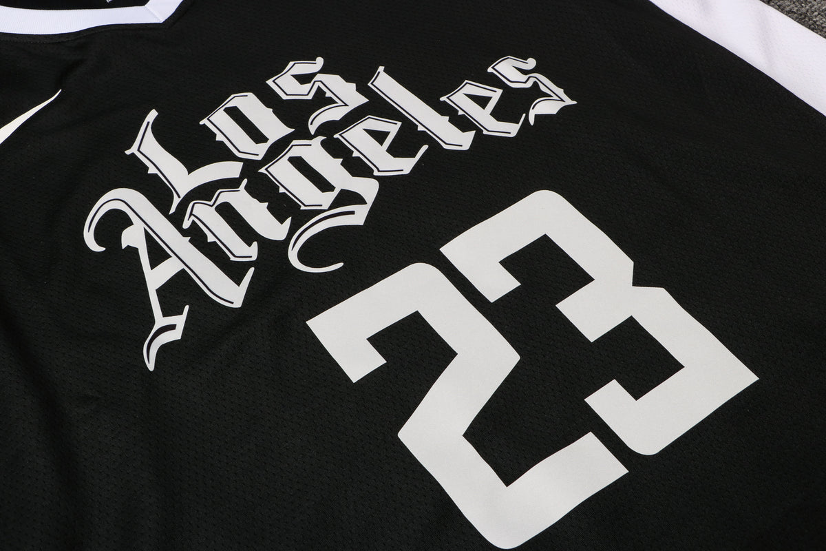 Wholesale NBA Los Angeles Clippers V-Neck Black Jersey 