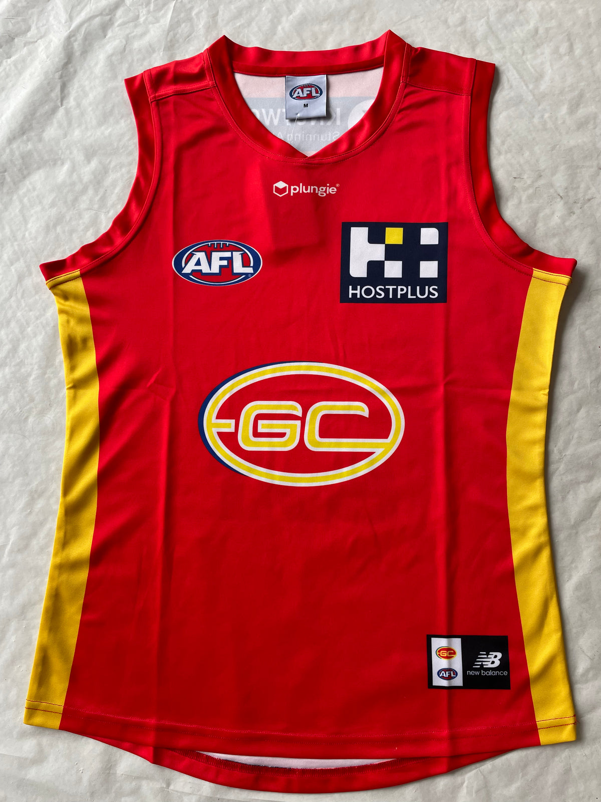 Wholesale Australia 2023 AFL Gold Coast Rugby Jersey Tank Top -3XL.
