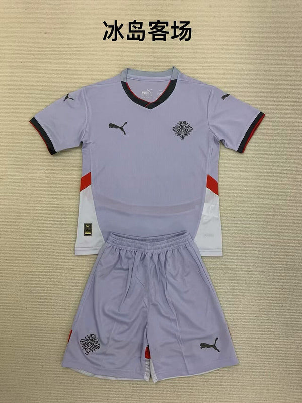Wholesale 2024 UEFA European Championship Iceland Away Children&