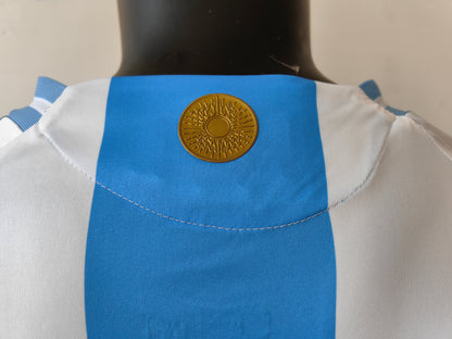 Wholesale 2024 Argentina National Team Home White and Blue Player Version Football Jersey XS-4XL