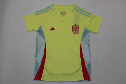 Wholesale 2024 UEFA European Championship  Spain home and away kid kits