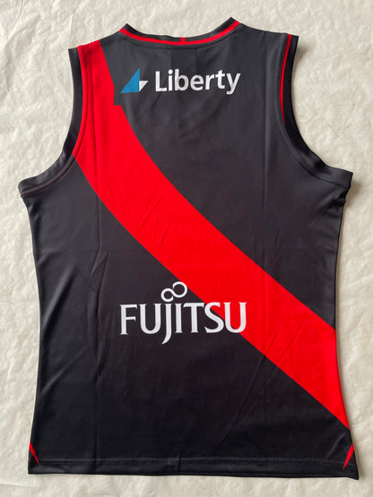 Wholesale Australia 2023 AFL Essendon indigenous Rugby Jersey Tank Top S-3XL.