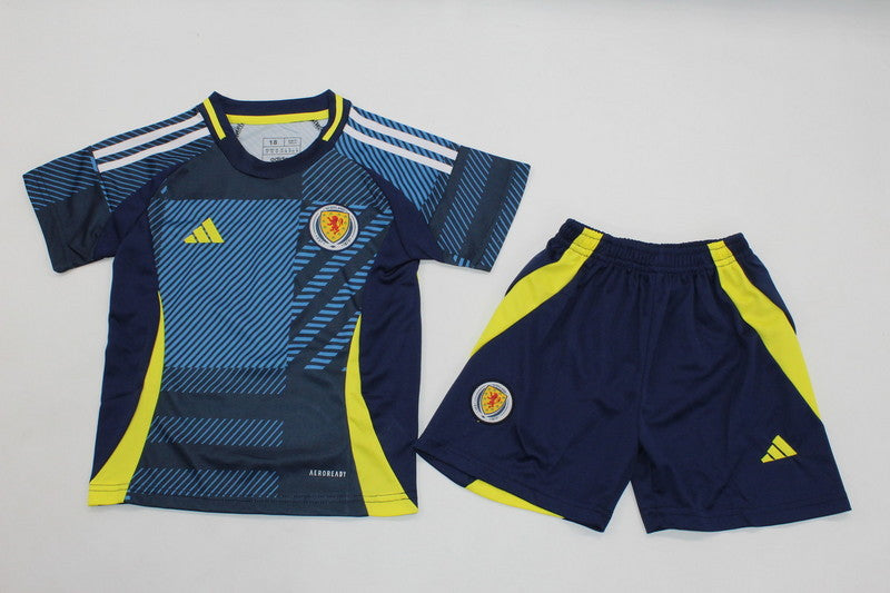 Wholesale 2024 UEFA European Championship  Scotland home home and away kid kits