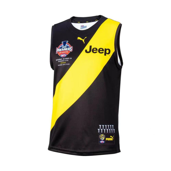 Wholesale Australian AFL Richmond champions edition Rugby Jersey Tank Top S-3XL