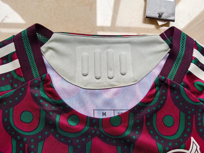 Wholesale 2024 Mexico national team home red and green player version football jersey XS-4XL.