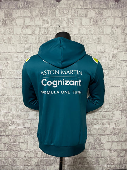 Custom logo printed 100% polyester breathable Aston Martin for car and motorcycle racing jacket