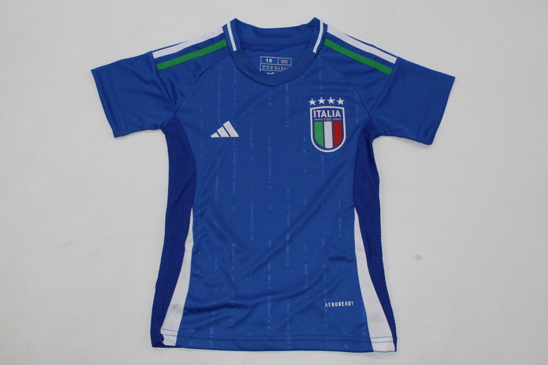 Wholesale 2024 UEFA European Championship  Italy home home and away kid kits