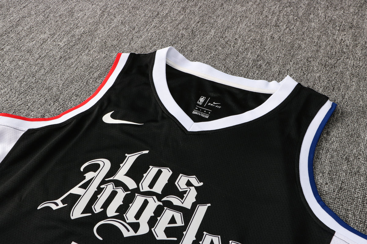 Wholesale NBA Los Angeles Clippers V-Neck Black Jersey 