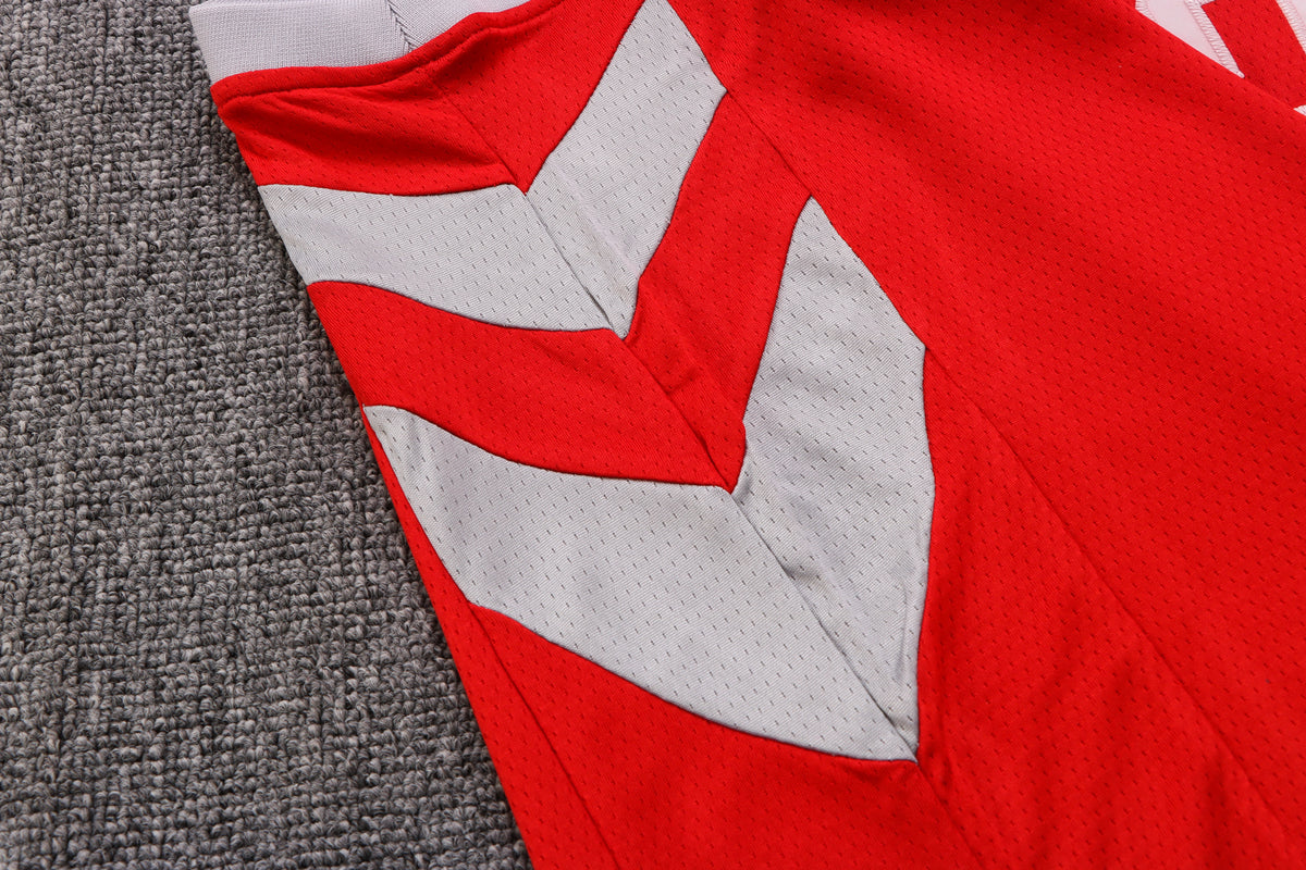 Wholesale HOU Houston Rockets Red 13 (Heat Pressed Style).