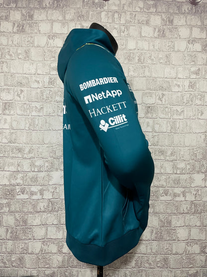 Custom logo printed 100% polyester breathable Aston Martin for car and motorcycle racing jacket