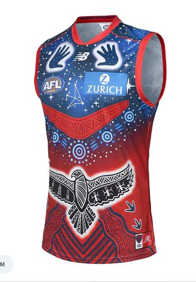 Wholesale AFL Melbourne Demons Rugby Jersey Tank Top S-2XL