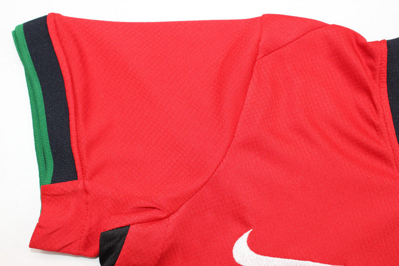 Wholesale 2024 UEFA European Championship  Portugal home home and away kid kits