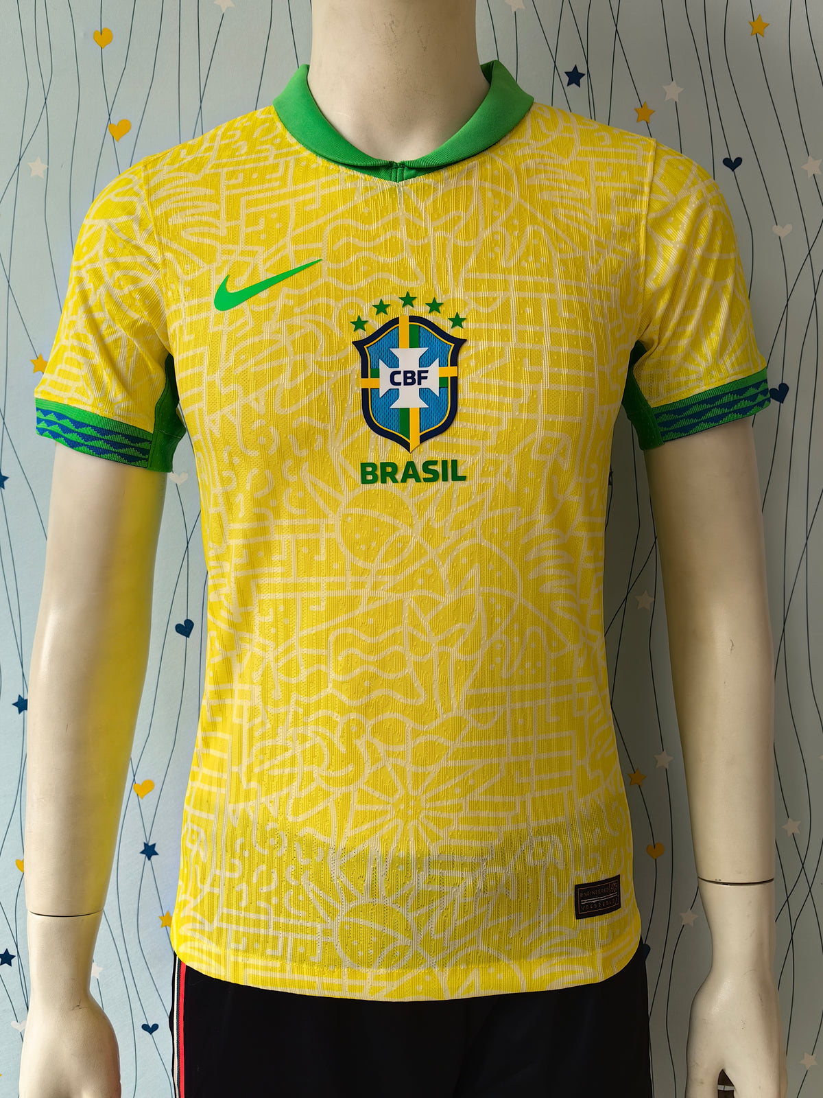 Wholesale 2024 Brazil national team home yellow player version football shirt XS-4XL.