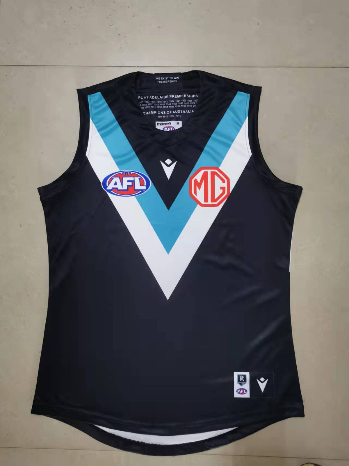 Wholesale Australia 2022 AFL Adelaide Port Rugby Jersey Tank Top S-2XL