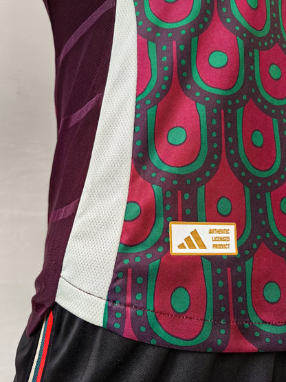 Wholesale 2024 Mexico national team home red and green player version football jersey XS-4XL.
