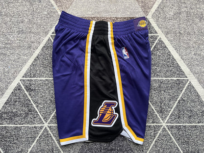 Wholesale 2023 Lakers Vintage Purple Crewneck Shorts Jordan Logo