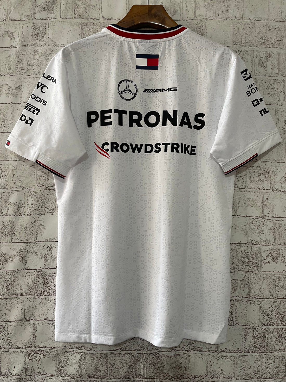 Wholesale 2024F1 Mercedes polo T-shirt white S-5XL