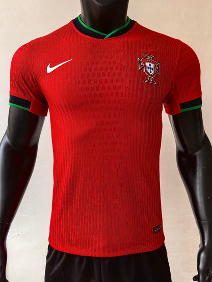 Wholesale 2024 Portugal National Team Home Red Player Version Football Jersey XS-4XL