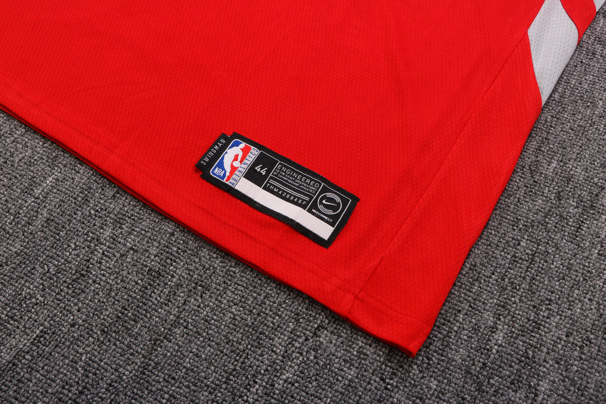 Wholesale HOU Houston Rockets Red 13 (Heat Pressed Style).