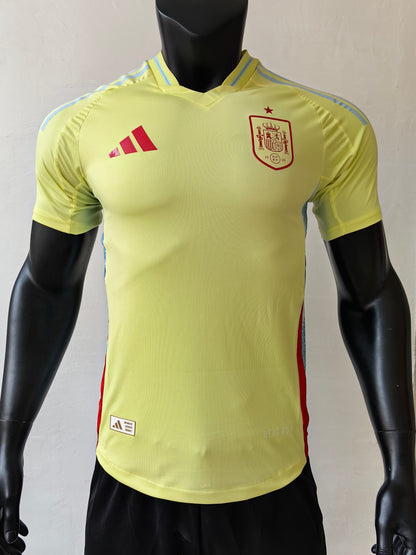 Wholesale 2024 Spain national team away yellow player version football shirt XS-4XL
