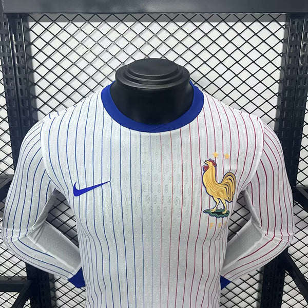 Wholesale customizable 2024 European Championship France home and away football jersey long-sleeved  S-5XL