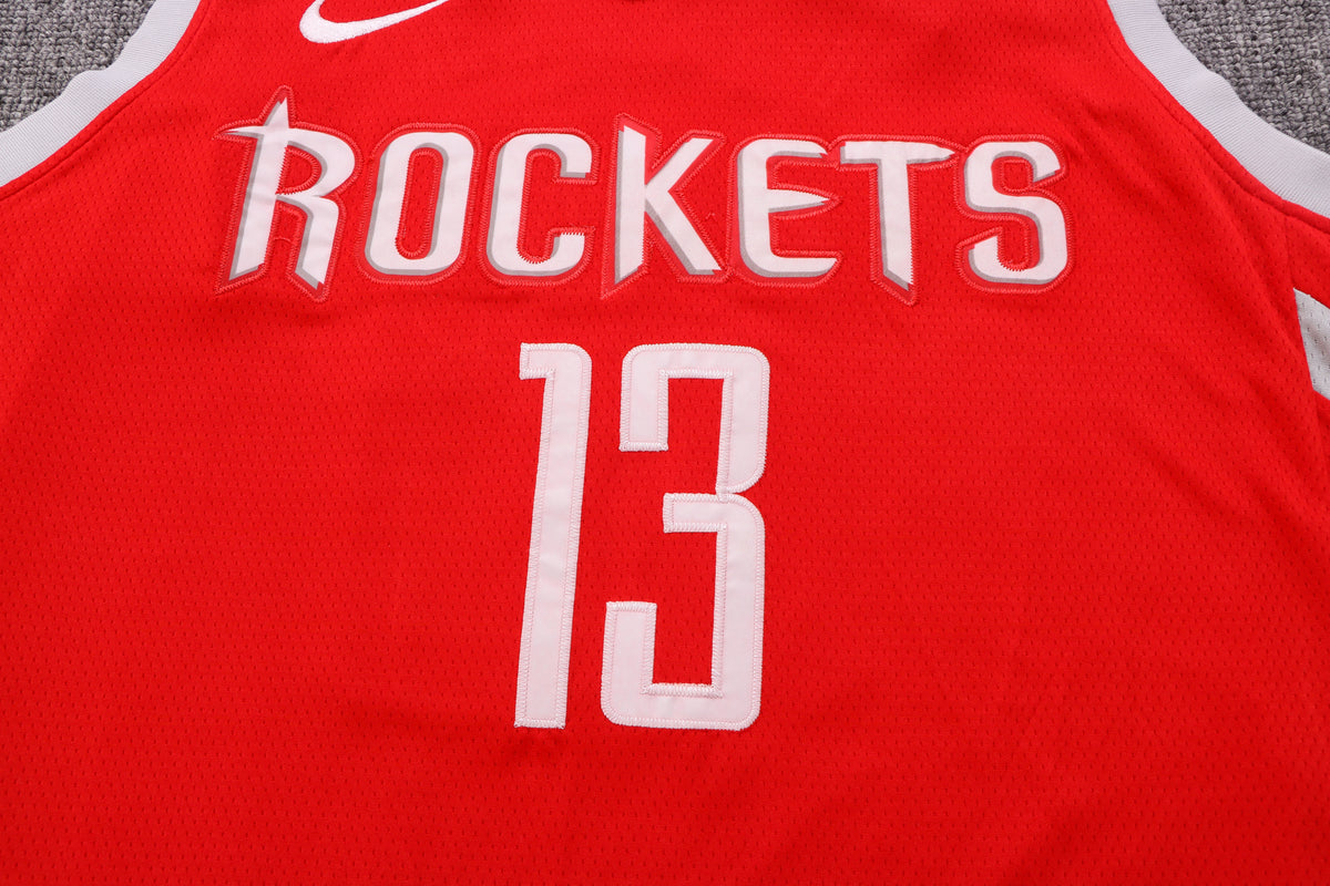 Wholesale HOU Houston Rockets Red 13 (Heat Pressed Style).
