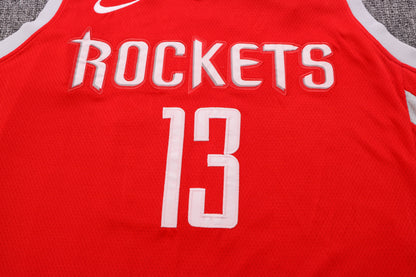 Wholesale HOU Houston Rockets Red 13 (Heat Pressed Style).