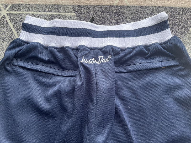 Wholesale 2024 JUST DAN basketball shorts, Yankees deep blue, new fabric, pocketed shorts