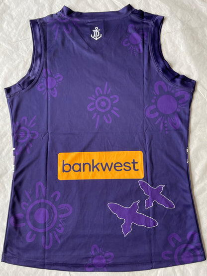 Wholesale Australia 2023 AFL Fremantle Indigenous Rugby Jersey Tank Top S-3XL