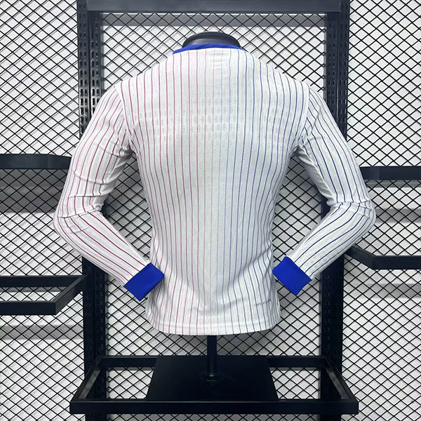 Wholesale customizable 2024 European Championship France home and away football jersey long-sleeved  S-5XL