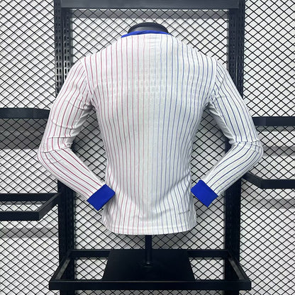 Wholesale customizable 2024 European Championship France home and away football jersey long-sleeved  S-5XL
