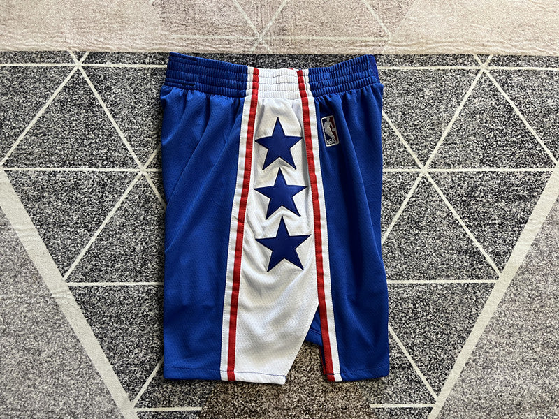 Wholesale 2023 76ers Blue Nike NBA Shorts