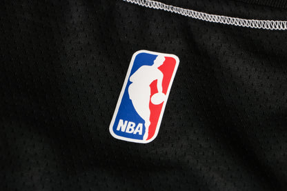 Wholesale NBA Brooklyn Nets black V-neck color-trimmed 12 (hot-pressed style) S-2XL