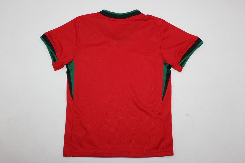 Wholesale 2024 UEFA European Championship  Portugal home home and away kid kits
