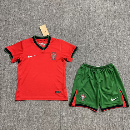 Wholesale 2024 UEFA European Championship  Portugal home home and away kid kits