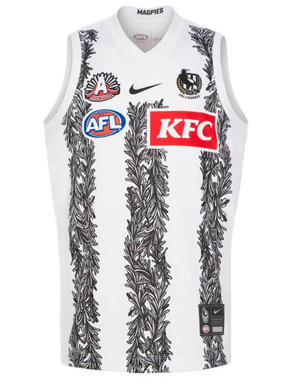 Wholesale Australia 2022 AFL Magpies Rugby Jersey Tank Top S-2XL