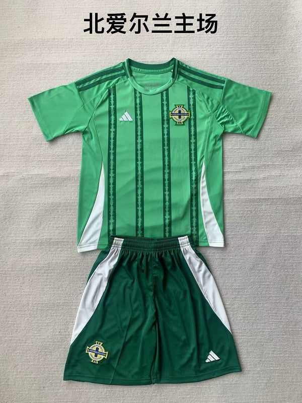 Wholesale 2024 UEFA European ChampionshipIceland  Northern Ireland home and away kid kits