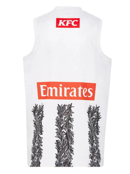 Wholesale Australia 2022 AFL Magpies Rugby Jersey Tank Top S-2XL