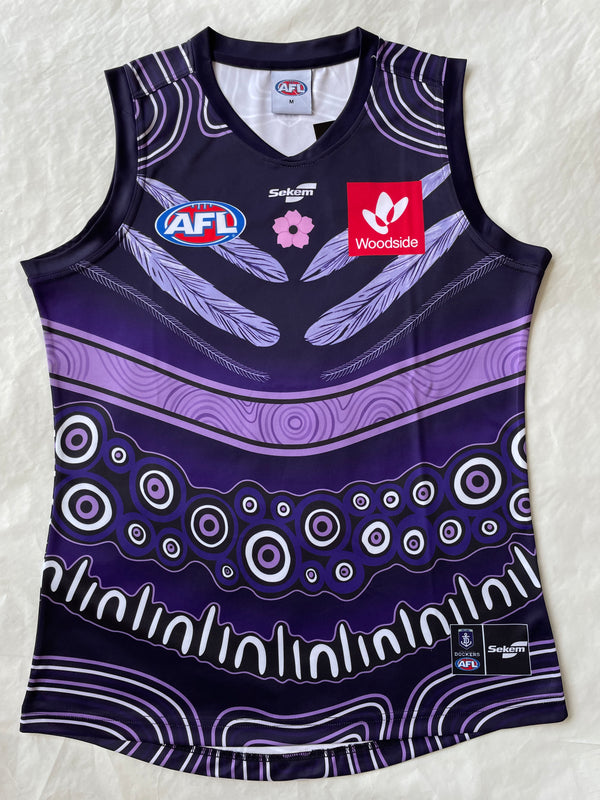 Wholesale Australia AFL Fremantle Indigenous Rugby Jersey Tank Top S-2XL