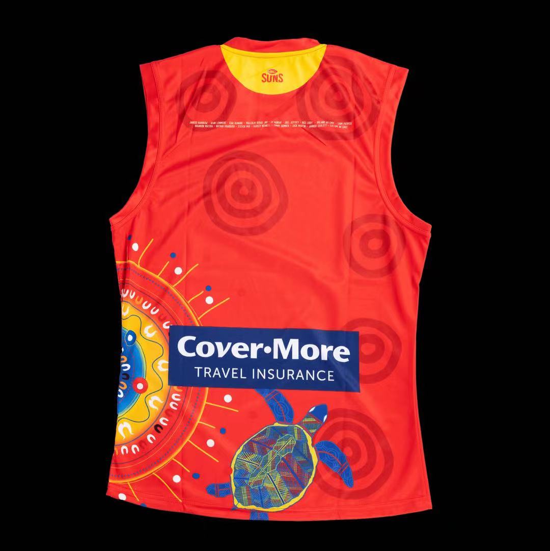Wholesale Australian AFL Gold Coast team jersey Rugby Jersey Tank Top S-3XL