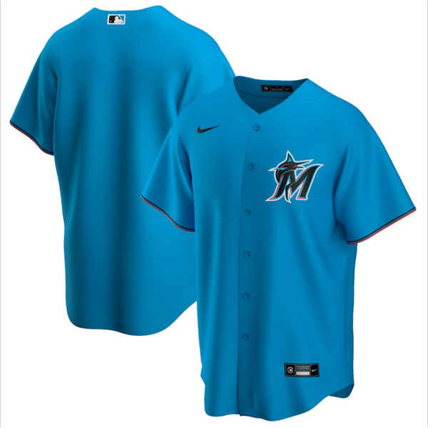 Wholesale customizable Men's MLB Miami Marlins Baseball Jersey