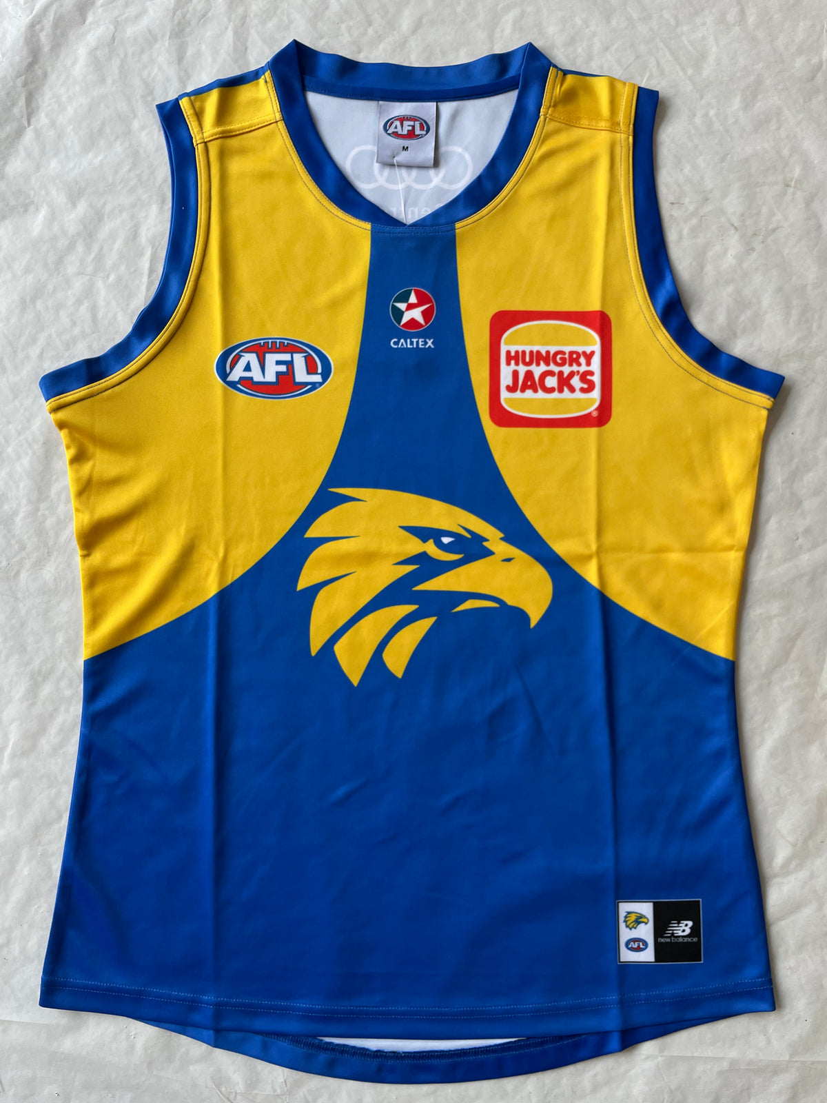 Wholesale Australia 2023 AFL West Coast Eagles Rugby Jersey Tank TopTeam S-3XL