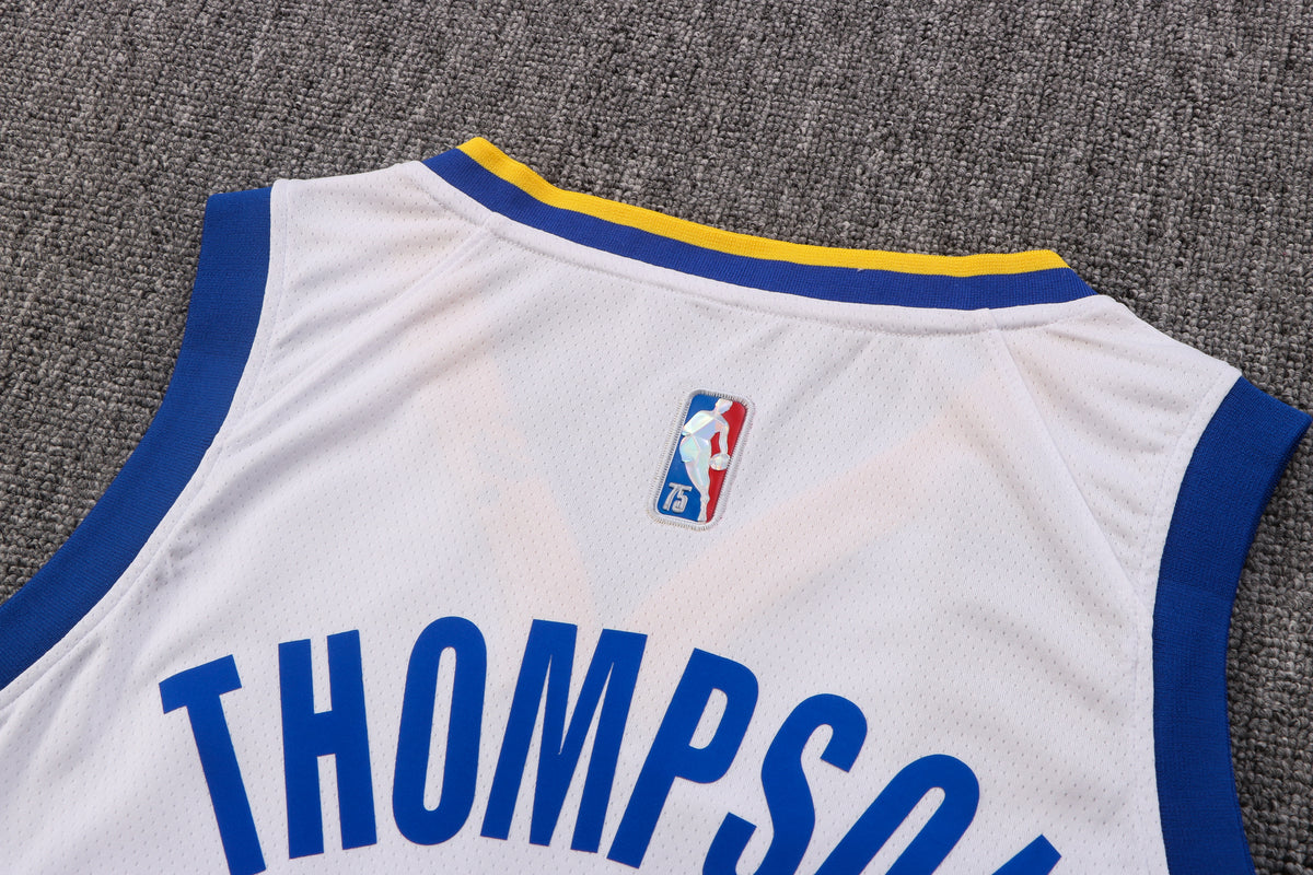 Wholesale Golden State Warriors No. 11 white jersey (pressed style) for NBA 2022-23.