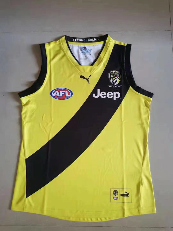 Wholesale Australia 2021-2022 AFL Richmond Rugby Jersey Tank Top S-3XL.