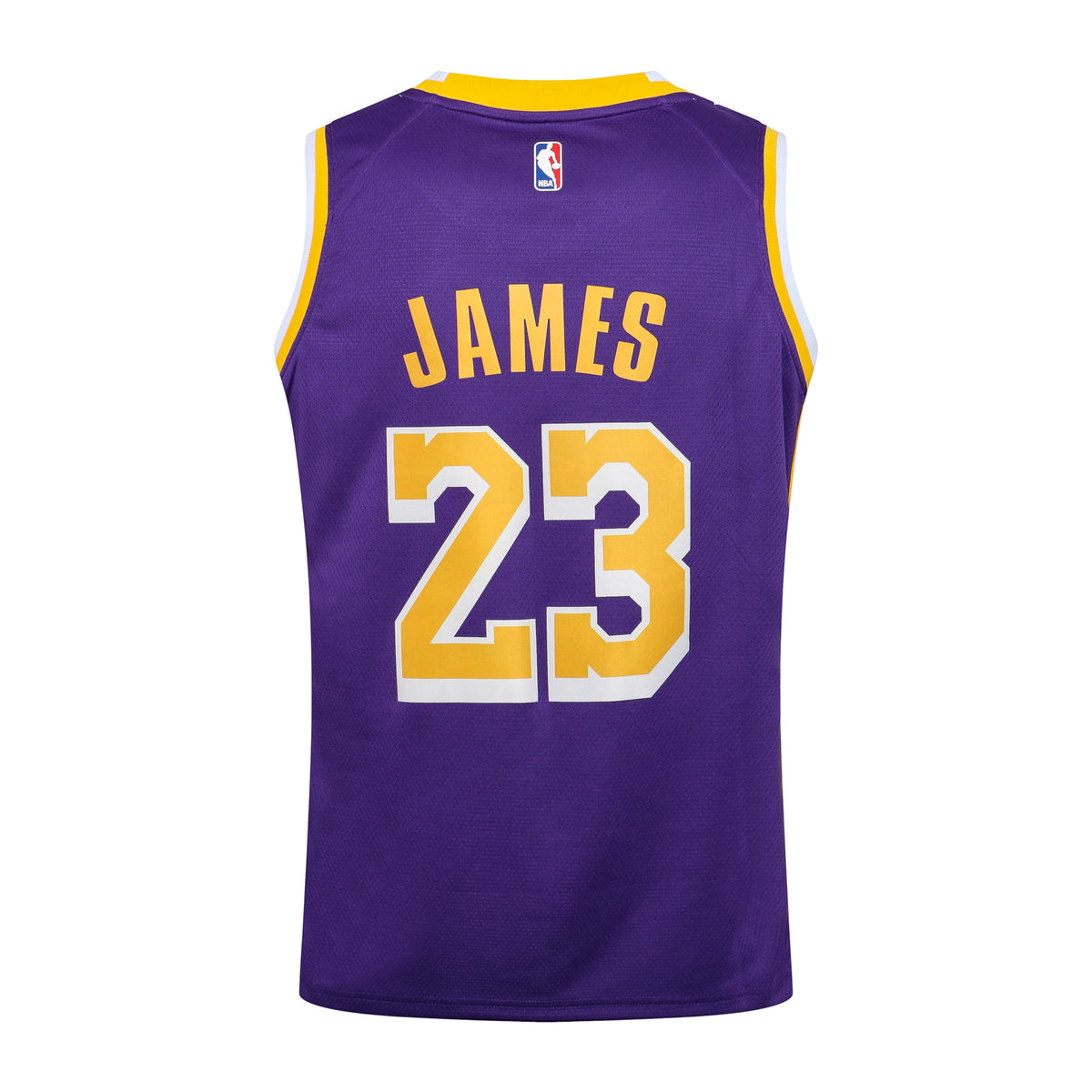 Wholesale  Jordan NBA Los Angeles Lakers purple round neck 23 (hot press style) S-2XL