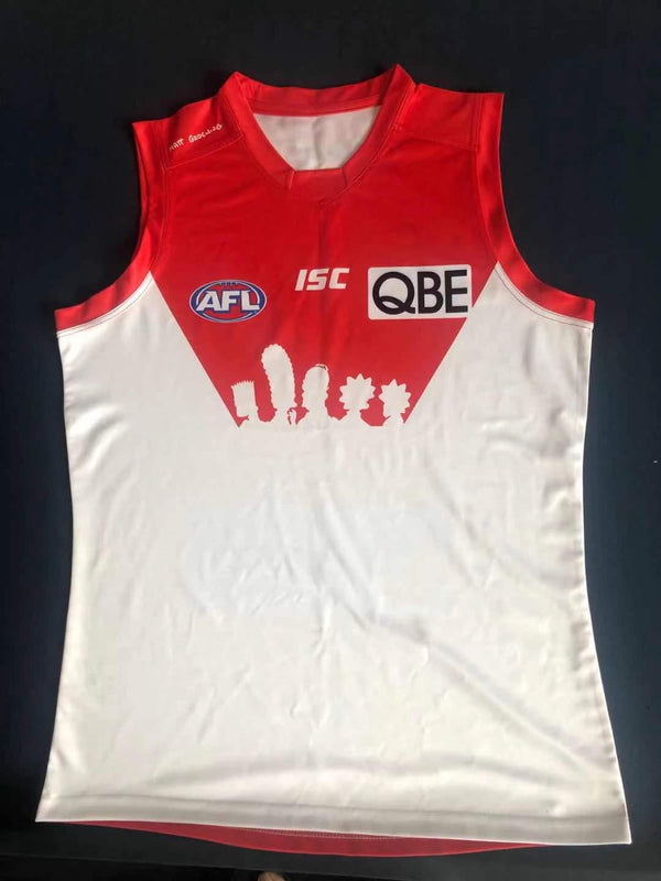 Wholesale AFL Swans Rugby Jersey Tank Top S-3XL.