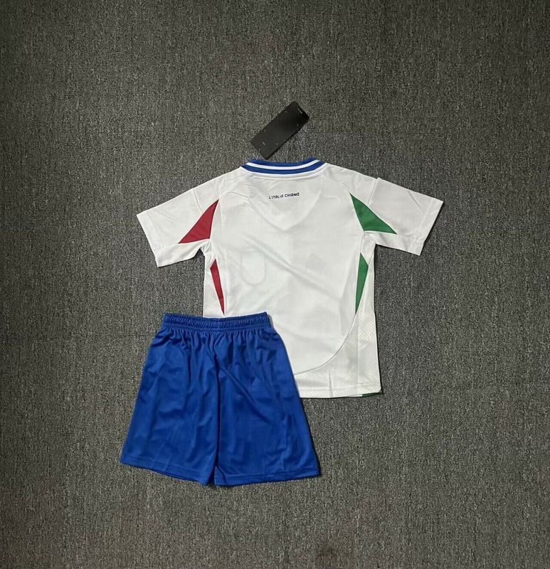 Wholesale 2024 UEFA European Championship  Italy home home and away kid kits